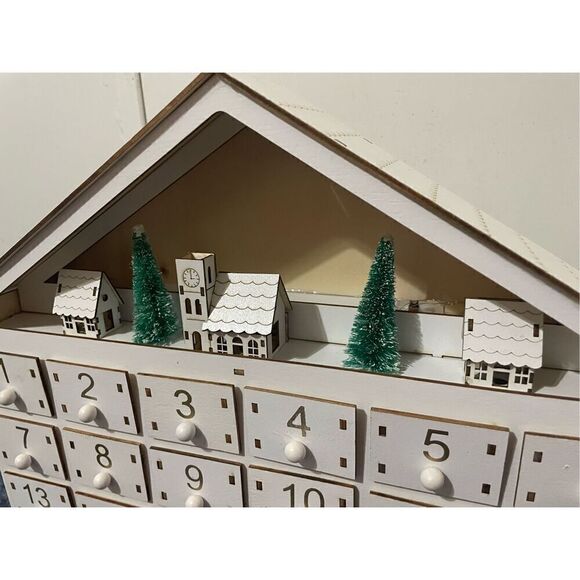 Handmade 24 Days of Christmas Holiday Wooden Drawers Advent Calendar Display - Picture 2 of 6